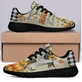 thumbnail image 3 of Fall Thanksgiving Fall For Jesus He Never Leaves Halloween Shoes Sneakers Black Size 8, 3 of 7