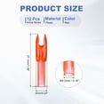 thumbnail image 2 of Uxcell Archery Arrows Nocks, Plastic Insert Arrow Nock Replacement Arrow Tails for Hunting Shooting Compound Recurve Bow Clear Orange, 2 of 7