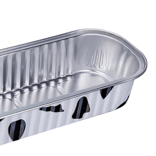 Caja De Lata De Freidora De Aire Freidora de aire desechable Bandeja de lata Papel de aluminio Caja de lata para hornear Bandeja para barbacoa (Blanco 50 piezas) Likrtyny Libre de BPA