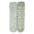 thumbnail image 3 of MUK LUKS Women's Tall Rib Cuff Cabin Socks, 2-Pack, S-XL, 3 of 7