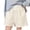 White, variant on Girls Daily Shorts,Badge Patch Breathable Relaxed Breeze Shorts Army Green 11-12