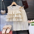 thumbnail image 6 of TAmten Girl Summer Clothes Cute Ruffle Tops Dress Shorts Outfits Set Toddler Shirt Shorts Princess Outfit(Green,4-5 Years), 6 of 9