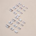 thumbnail image 3 of Fofosbeauty 24pcs Press on False Nails Tips, Square Fake Acrylic Nails, Light love, 3 of 9