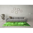thumbnail image 3 of Ahgly Company Indoor Square Abstract Green Modern Area Rugs, 5' Square, 3 of 4
