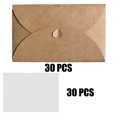 thumbnail image 4 of Sobres para tarjetas de regalo Kraft, 60 sobres pequeños con cierre de corazón, sobres de regalo hechos a mano, suministros para fiestas de cumpleaños, San Valentín, fiestas, bodas (30, 4 of 5