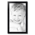 thumbnail image 2 of ArtToFrames 14" x 24" Satin Black Double Step Lip Picture Frame, 14x24 inch Black Wood Poster Frame (WOM-1418), 2 of 7