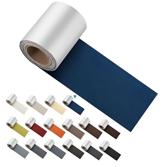 ICERUN Leather and Vinyl Repair Tape,3" x 60" Repair Patch Kit,Blue