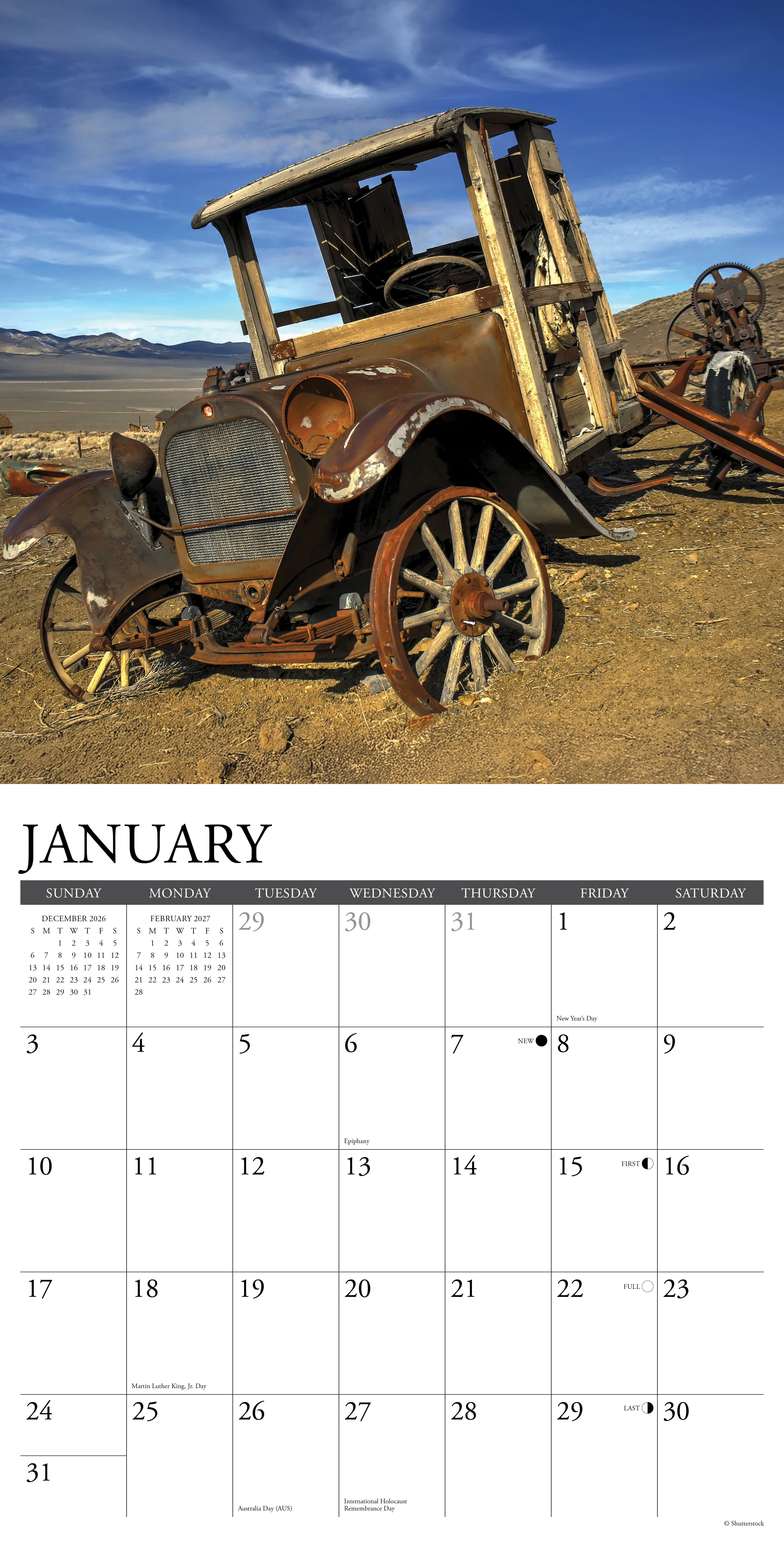 Willow Creek Press, Rust in Peace 2027 Wall Calendar