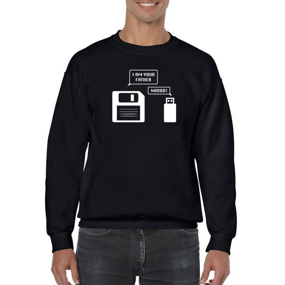 Floppy Disk Is The Usb's Dad Sweatshirt Men -GoatDeals Designs, Male Large