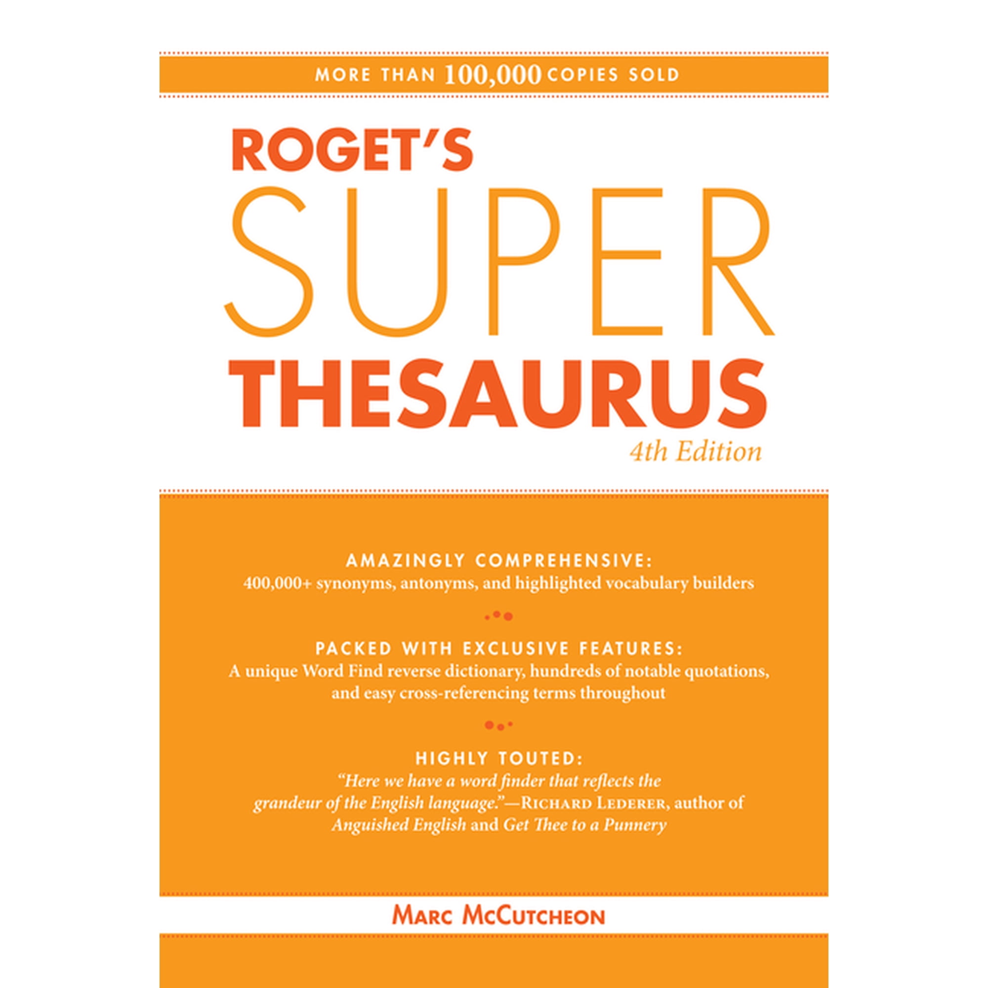 Roget's Super Thesaurus, (Paperback)