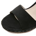 thumbnail image 4 of Vedolay Ladies Sandals Sandals for Women Casual Flat Slippers Ring Toe Sandals,Black 8.5, 4 of 5