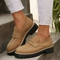 thumbnail image 2 of Xiaoxatg Women's Casual Shoes Thick Sole On Footwear for Daily Use for Spring and Summer Seasons Comfortable and Stylish for Every Occasion 7.5 Khaki, 2 of 8