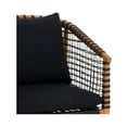 thumbnail image 5 of Moe's Home Collection Kuna Outdoor Lounge Chair Black Wood Chairs, 5 of 6