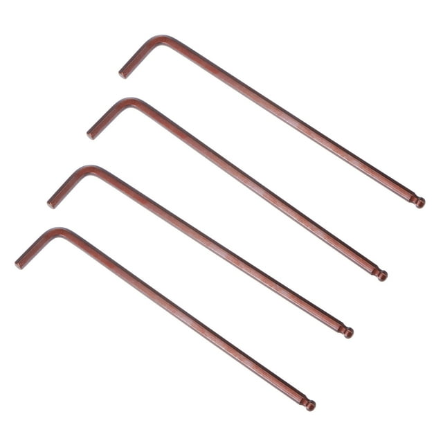 Unique Bargains Clé Hexagonale à Bille 5mm, Outil de Réparation en Acier S2 à Bras Long en Forme de L, Métrique 4 Pack