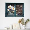 thumbnail image 4 of Rustic Flower Wall Art Daisy In The Window Inspirational Quotes Canvas Prints Farmhouse Floral Wall Decor Modern Artwork Framed Home Decoration For Living Room Bedroom Bathroom 12x16inch, 4 of 6