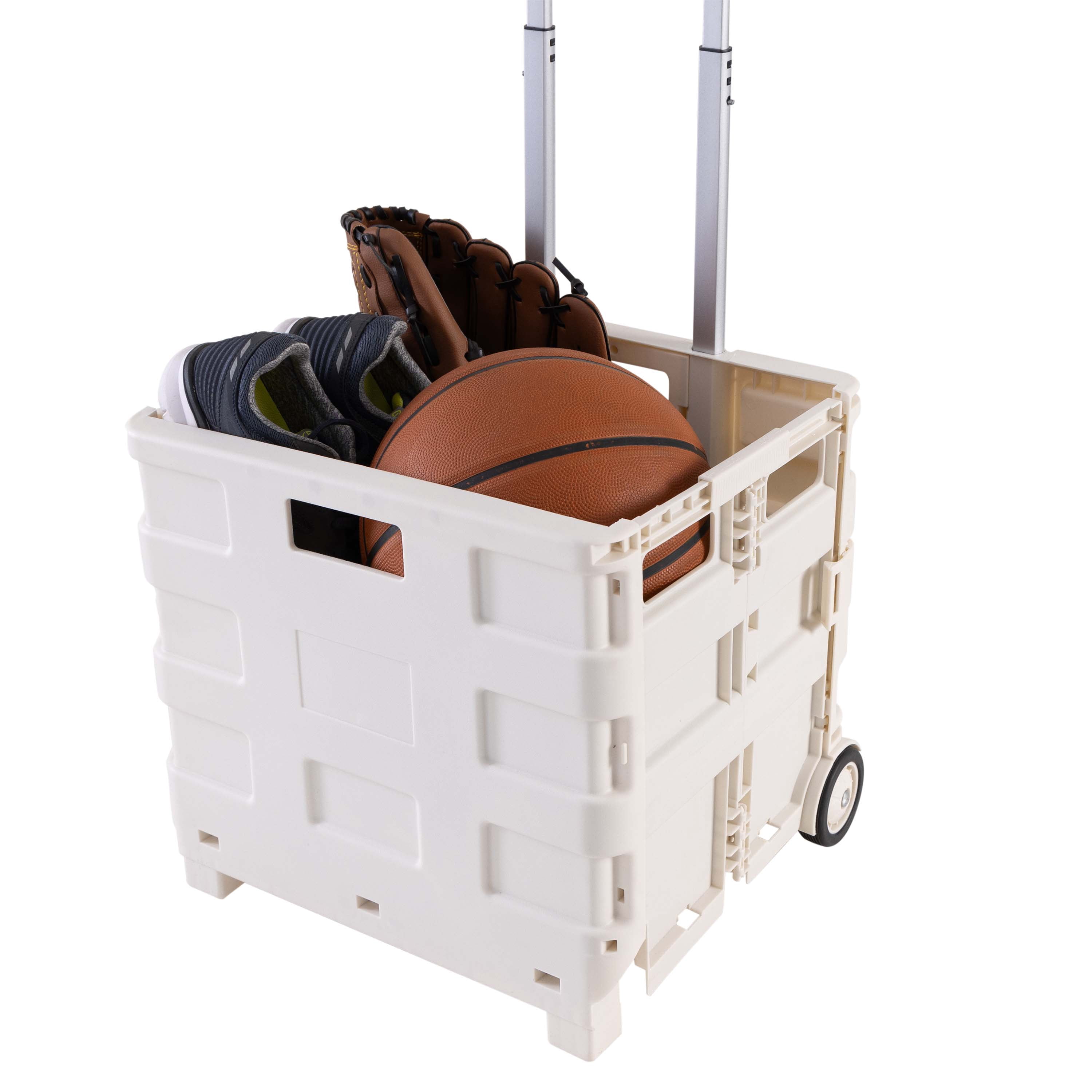 Simplify Tote & Go Collapsible Utility Cart in White