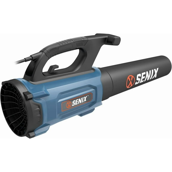 SENIX 12 AMP Handheld Electric Leaf Blower, Up to 690 CFM and 115 MPH, Variable Speed, Lightweight, 120v (BLAE12-M)