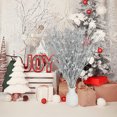 thumbnail image 6 of 12 Pack Artificial Glitter Berries Christmas Decor Xmas Picks Tree Sticks Glitter Berry Stems Twigs for Christmas Tree DIY Wreath Crafts Gift Fireplace Holiday Home Wedding Decor Silver, 6 of 7