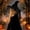 Black, variant on Women Halloween Witch Hat for Party Costume Cosplay, Ruffled Black Bow Star Moon Lace Veil, Costume Accessory, Cosplay and Everyday Wear, Comfortable, Thick Material, Breathable, 18"x14"