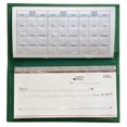 thumbnail image 4 of Emerald Green Basic Leather Checkbook Cover, 4 of 6