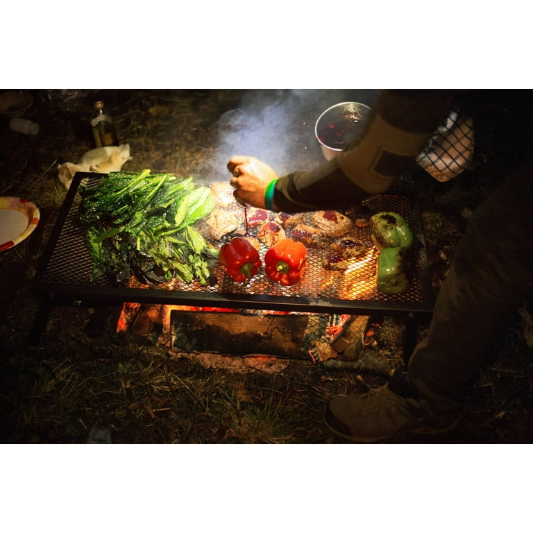 Camp chef lumberjack top over fire grill
