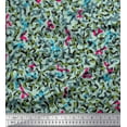 thumbnail image 1 of Soimoi Moss Georgette Fabric Multicolor Camouflage Print Fabric by the Yard 42 Inch Wide, 1 of 1