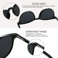 thumbnail image 3 of 2 Pairs Reading Sunglasses with UV400 Protection Lens for Women,Trendy Driving Sun Glasses Shades (Black+Pink, +1.50 Magnification), 3 of 6
