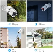 ZOSI 2MP HD 1080P 4 in 1 TVI/CVI/AHD/CVBS Security Camera Day Night Weatherproof Camera 100ft IR Distance Aluminum Metal Housing
