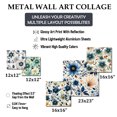 thumbnail image 4 of Designart "Graceful Antique Blue Florals" Floral Wall Art Set Of 5 - Blue Cottage For Bedroom Wall Art Set, 4 of 6
