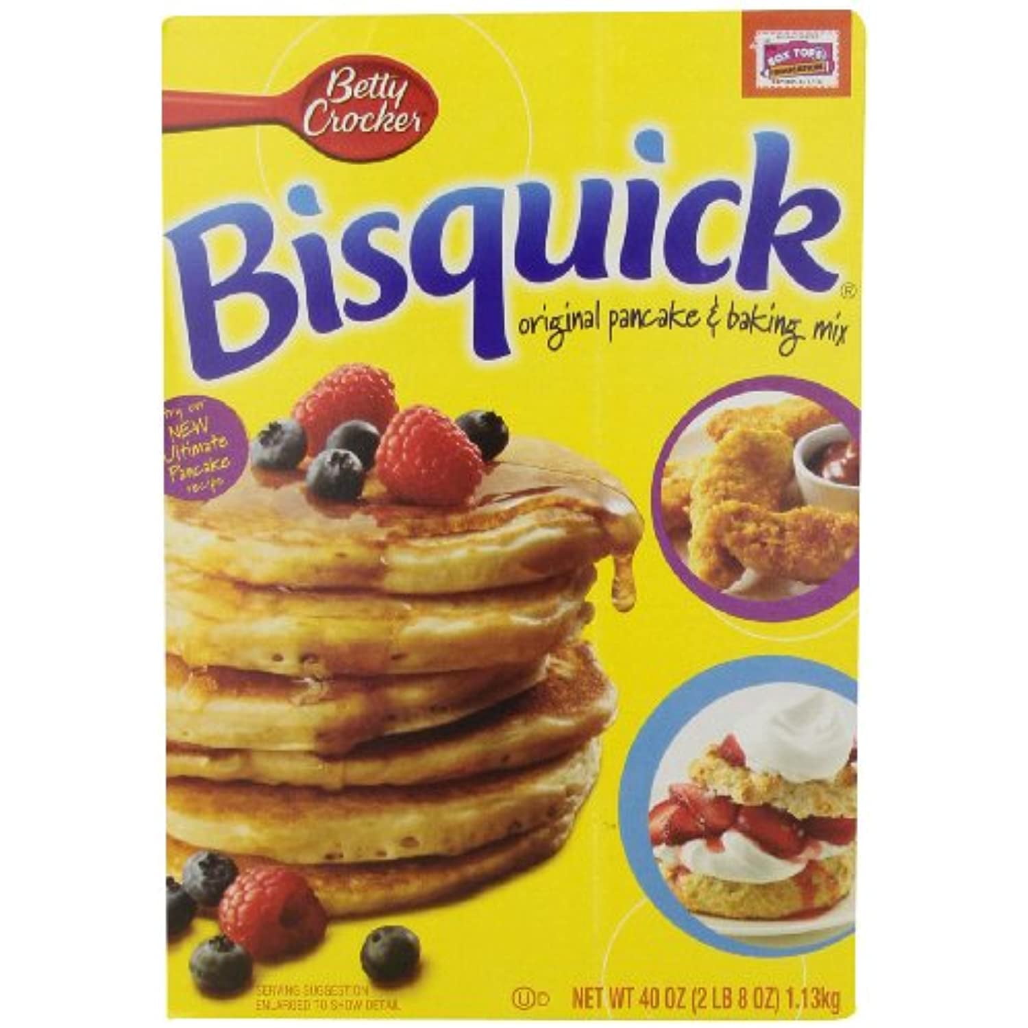 Bisquick Pancake And Baking Mix, 40Ounce Boxes (Pack Of 3)