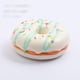 thumbnail image 5 of Bewildely Donuts artificiales modelo simulación PU postre pan pastelería accesorios de fotografía educación temprana rebote lento comida Juguetes Blanco, 5 of 6