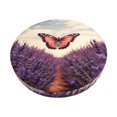 thumbnail image 1 of Disketp Butterfly Over Lavender Funda Redonda para Taburete, Funda de Cojín para Silla de Bar Suave y Elástica-12 inch, 1 of 1