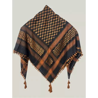Shemagh Keffiyeh Bleu Style Arabe Et Palestinien - écharpe Unisexe 120x120 Cm