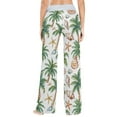 thumbnail image 4 of Ckdifva Shells Palm Trees Womens Sleep Pajama Pants Waistband Lounge Sleepwear Pjs Sweatpants Yoga Pants, 4 of 7