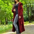 thumbnail image 4 of Aoochasliy Women's Plus Size Coats Winter Outerwear Clothes Knitted Hooded Cardigan Sweater with Pocket Christmas Casual, 4 of 8
