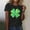 Black, variant on St Patricks Day Shirt Women Funny Shamrock Shirts Irish St Paddys Day Short Sleeve Tee Tops
