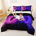thumbnail image 3 of Erosebridal Boys Gamer Queen Comforter Set,Young Man Video Games Bedding Comforter Set For Gamepad Gaming Lovers,Reversible Black 3pcs, 3 of 7