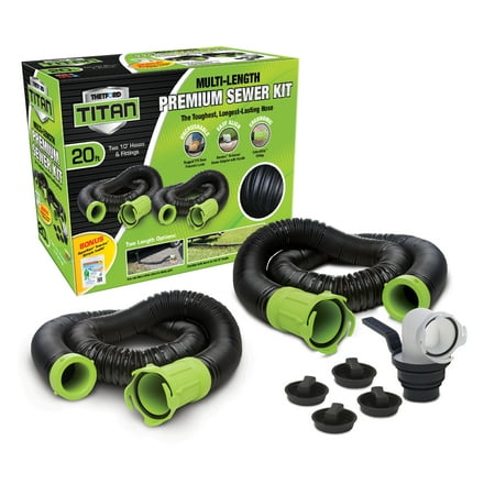 Kilt Hose - Titan® 20-Foot Premium RV Sewer Hose Kit - Thetford 17902
