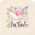 thumbnail image 4 of Inktastic I'm 5 Cute Rainbow Unicorn with Stars and Hearts Boys or Girls Toddler T-Shirt, 4 of 5