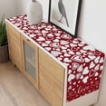 thumbnail image 4 of Red White Valentine's Day Table Runner - 90 Inch Long, Kitchen Dining Table Runner Dresser Scarves, Love Heart Modern Art Romantic Farmhouse Decor for Coffee Tables Wedding Party Banquet, 4 of 8