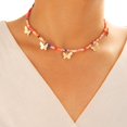 thumbnail image 1 of Collier de Couseuse Perles Papillon Réglable Collier Clavicule Pendentif Choker, 1 of 10