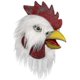 thumbnail image 1 of Rooster Costume Chicken Cosplay Animal Halloween Costume Party Latex Costume (white Rooster), 1 of 3