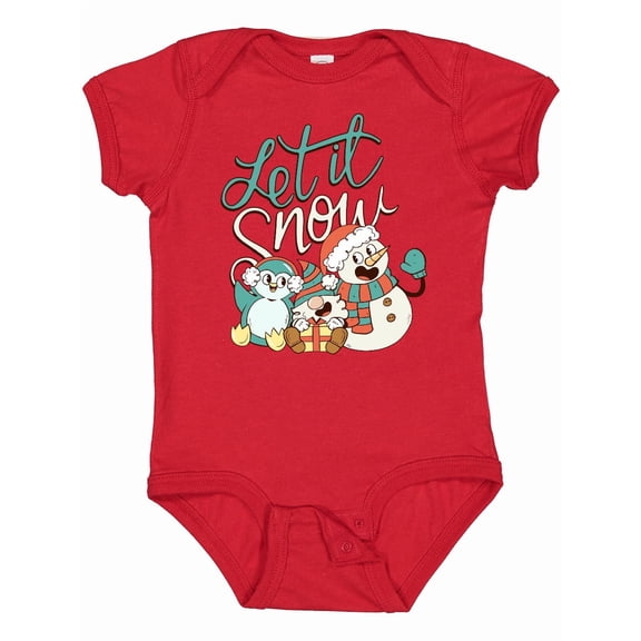 Inktastic Let It Snow Boys or Girls Baby Bodysuit