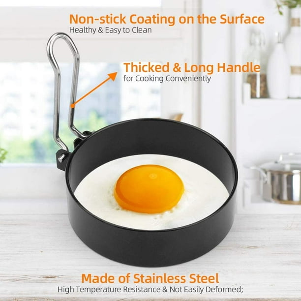 Galand Fried Egg Ring Square Round Pancake Omelette Mold Dual