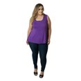 thumbnail image 2 of Udderly Hot Mama Plus Size Camille Nursing and Pumping Tank Top – Purple | 14/16, 2 of 5