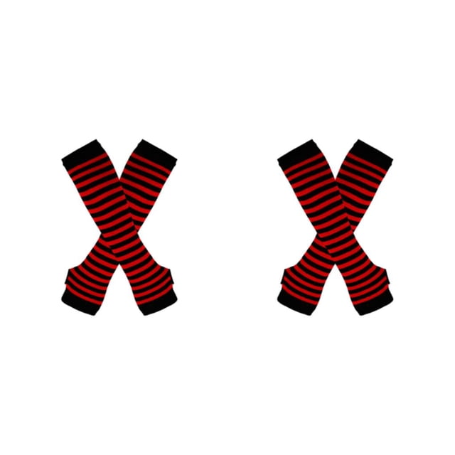 Decodeary Bas Épais Confortables et Faciles à Porter en Polyester Application Grand Rouge et Noir 2Ensemble