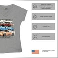 thumbnail image 6 of Shelby Cars Sketch Women's V-Neck T-shirt Mustang Racing American Muscle Car GT500 Cobra Performance Powered by Ford Tee, 6 of 7