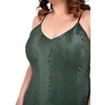thumbnail image 3 of Vestido print serpiente Zenobia Curvy Plus Size V-ZEN-4725-VERDE, 3 of 6