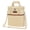 Cream Beige, variant on OPUX 3 Bottle Wine Carrier Tote, Insulated Leakproof Wine Cooler Bag, Wine Travel Bag Tote for Picnic Beach, Portable Wine Bottle Carrying Case, Gift for Wine Lover Women Men Christmas, Beige Cream