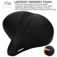 thumbnail image 3 of DAWAY C40 Comfortable Oversized Bike Seat - Compatible with Peloton, Exercise, Mountain or Road Bikes, Extra Wide Bicycle Saddle Replacement with Memory Foam Cushion for Men Women Comfort, 3 of 7